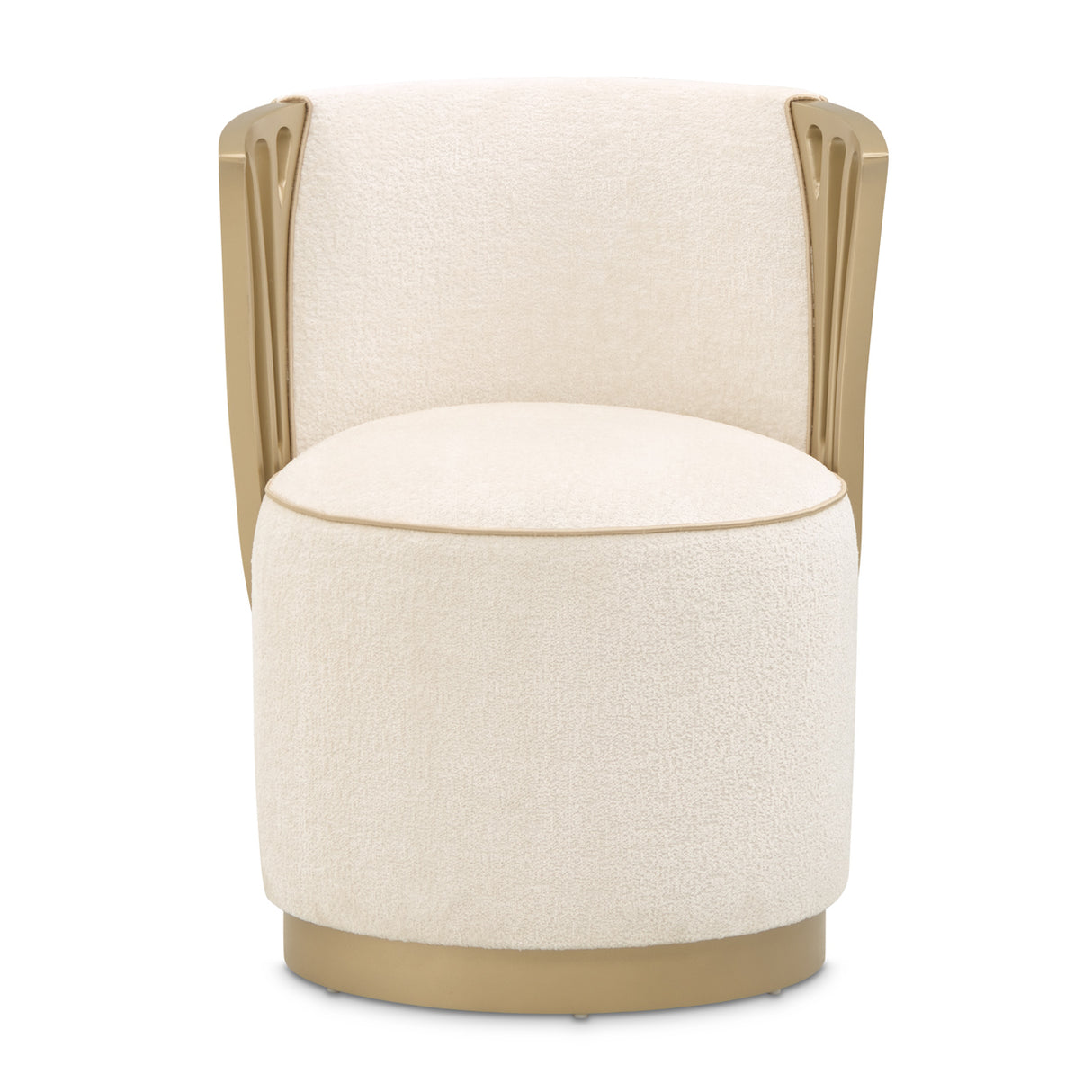 La Terrazza Creamy Pearl Vanity Chair from Michael Amini - Luna Furniture