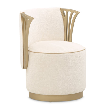 La Terrazza Creamy Pearl Vanity Chair from Michael Amini - Luna Furniture
