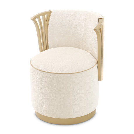 La Terrazza Creamy Pearl Vanity Chair from Michael Amini - Luna Furniture