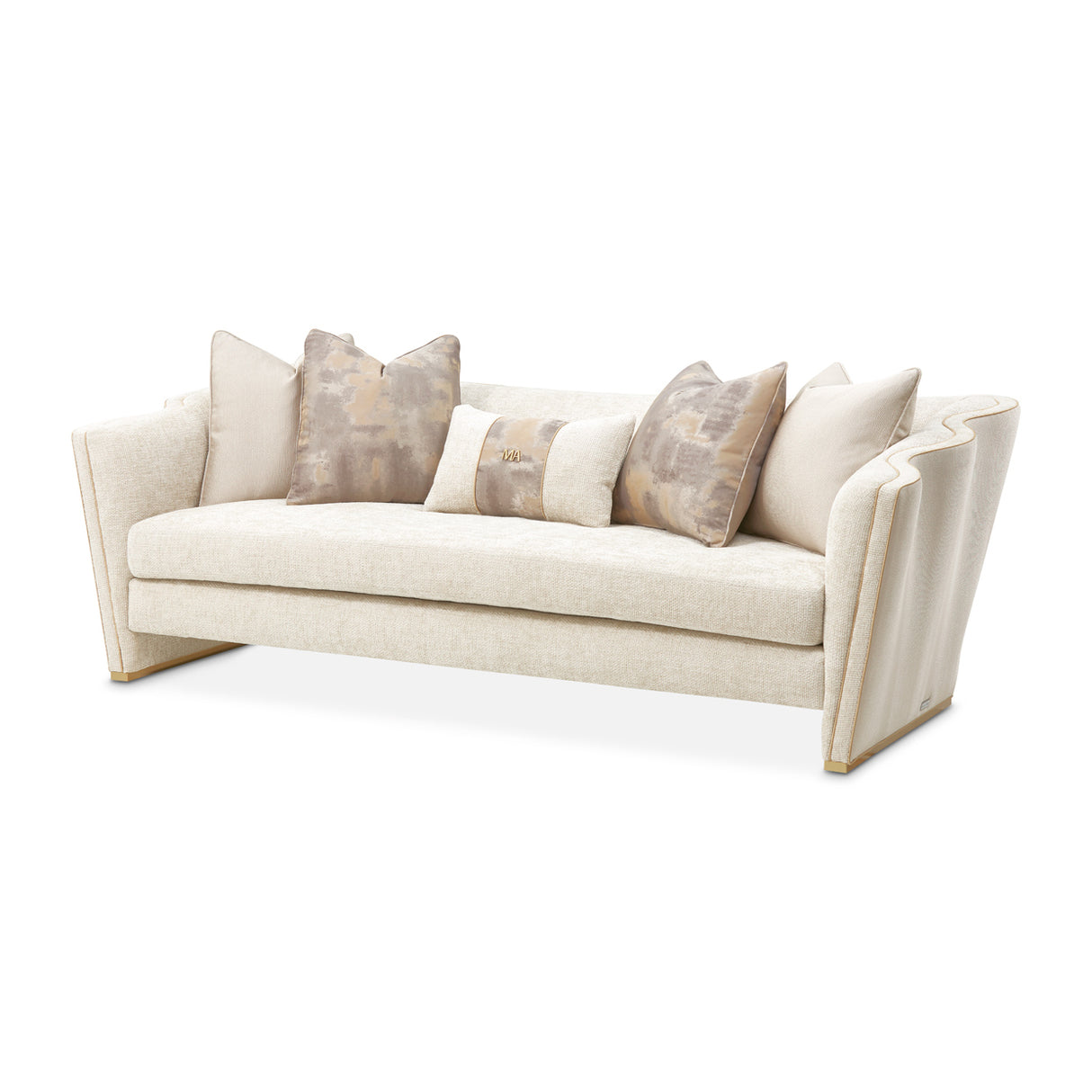 La Terrazza Light Champagne Sofa Cappuccino Light Champagne from Michael Amini - Luna Furniture