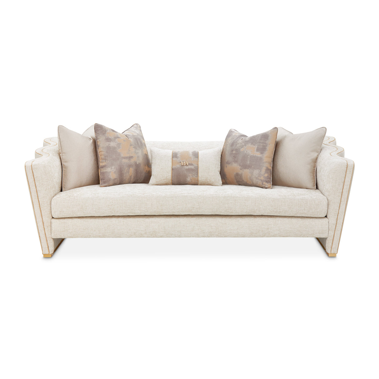 La Terrazza Light Champagne Sofa Cappuccino Light Champagne from Michael Amini - Luna Furniture