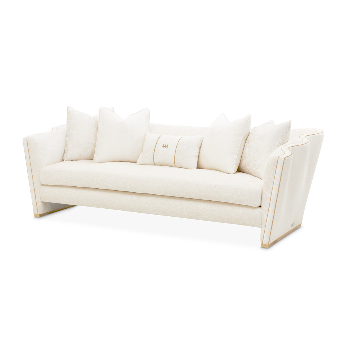 La Terrazza Light Champagne Sofa Starlight Light Champagne from Michael Amini - Luna Furniture