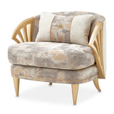 La Terrazza Light Champagne Accent Chair Cappuccino Light Champagne from Michael Amini - Luna Furniture