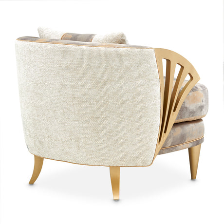 La Terrazza Light Champagne Accent Chair Cappuccino Light Champagne from Michael Amini - Luna Furniture