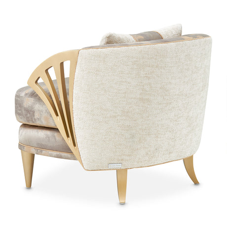 La Terrazza Light Champagne Accent Chair Cappuccino Light Champagne from Michael Amini - Luna Furniture