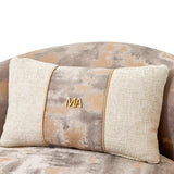La Terrazza Light Champagne Accent Chair Cappuccino Light Champagne from Michael Amini - Luna Furniture