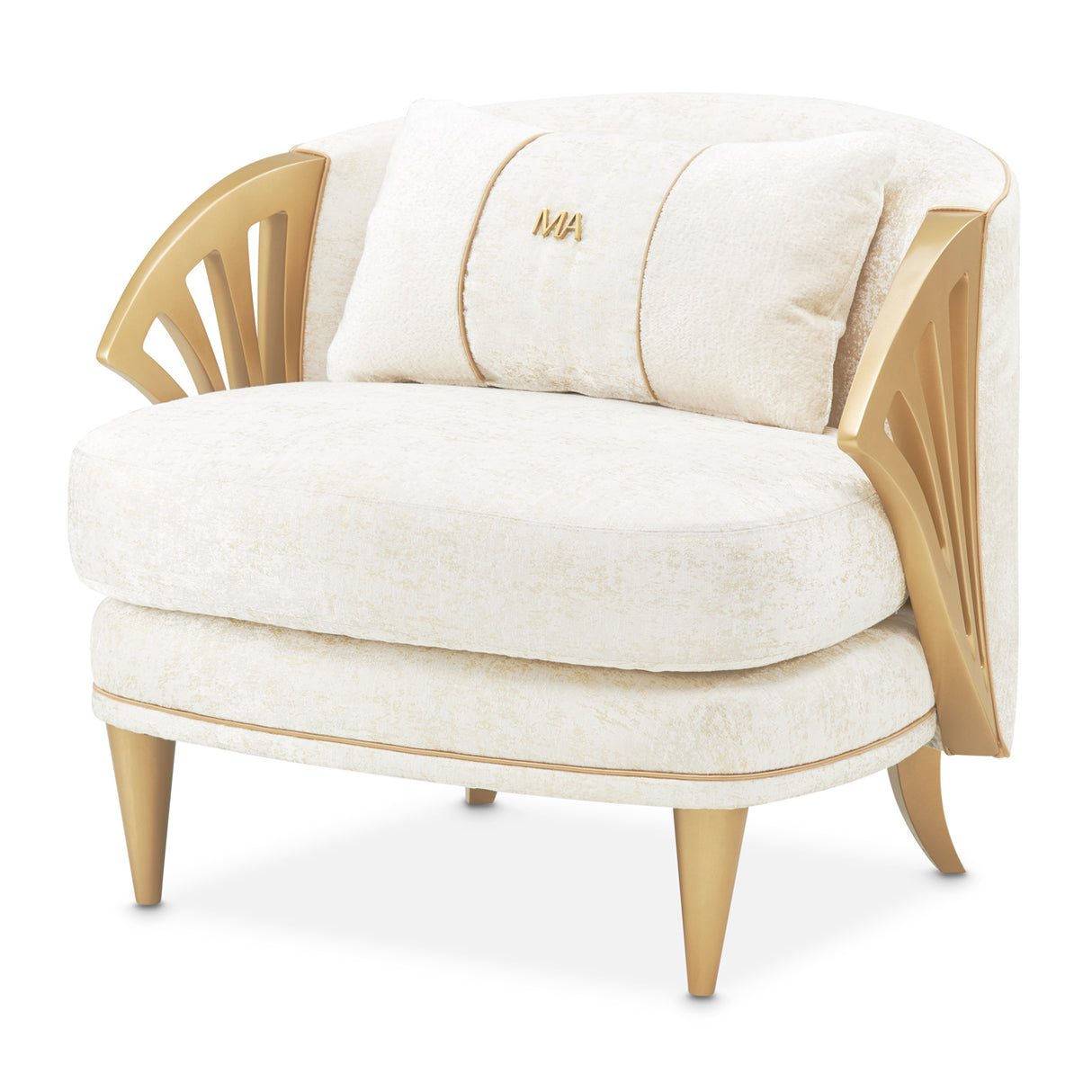 La Terrazza Light Champagne Accent Chair Starlight Light Champagne from Michael Amini - Luna Furniture