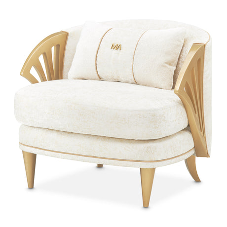 La Terrazza Light Champagne Accent Chair Starlight Light Champagne from Michael Amini - Luna Furniture