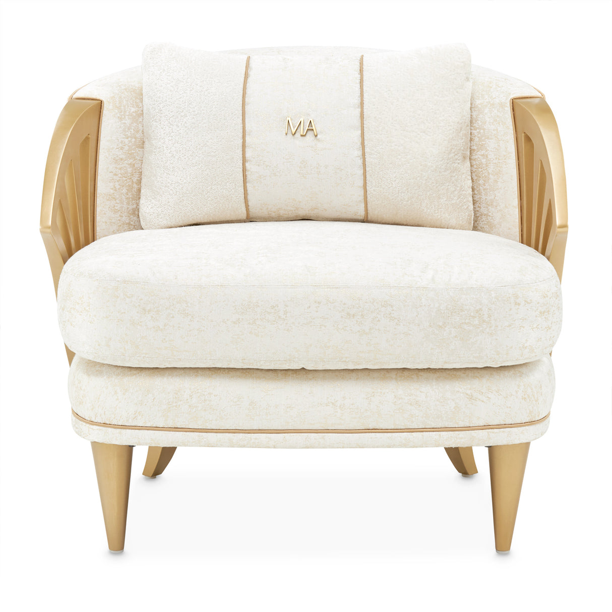 La Terrazza Light Champagne Accent Chair Starlight Light Champagne from Michael Amini - Luna Furniture
