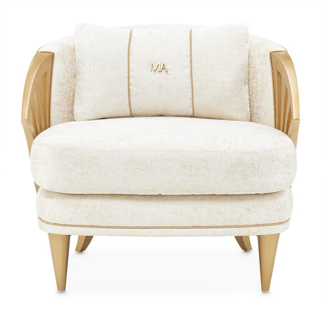 La Terrazza Light Champagne Accent Chair Starlight Light Champagne from Michael Amini - Luna Furniture
