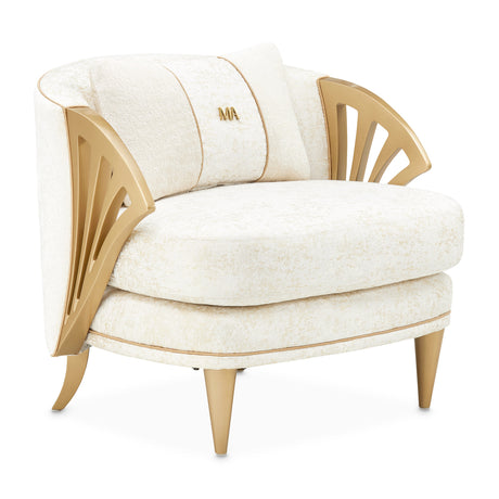 La Terrazza Light Champagne Accent Chair Starlight Light Champagne from Michael Amini - Luna Furniture