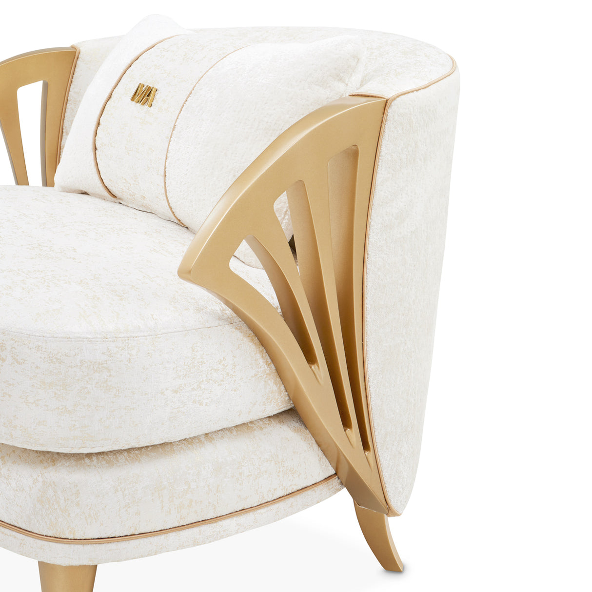 La Terrazza Light Champagne Accent Chair Starlight Light Champagne from Michael Amini - Luna Furniture