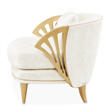 La Terrazza Light Champagne Accent Chair Starlight Light Champagne from Michael Amini - Luna Furniture