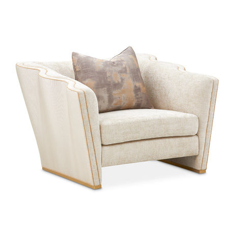 La Terrazza Light Champagne Matching Chair Cappuccino Light Champagne from Michael Amini - Luna Furniture