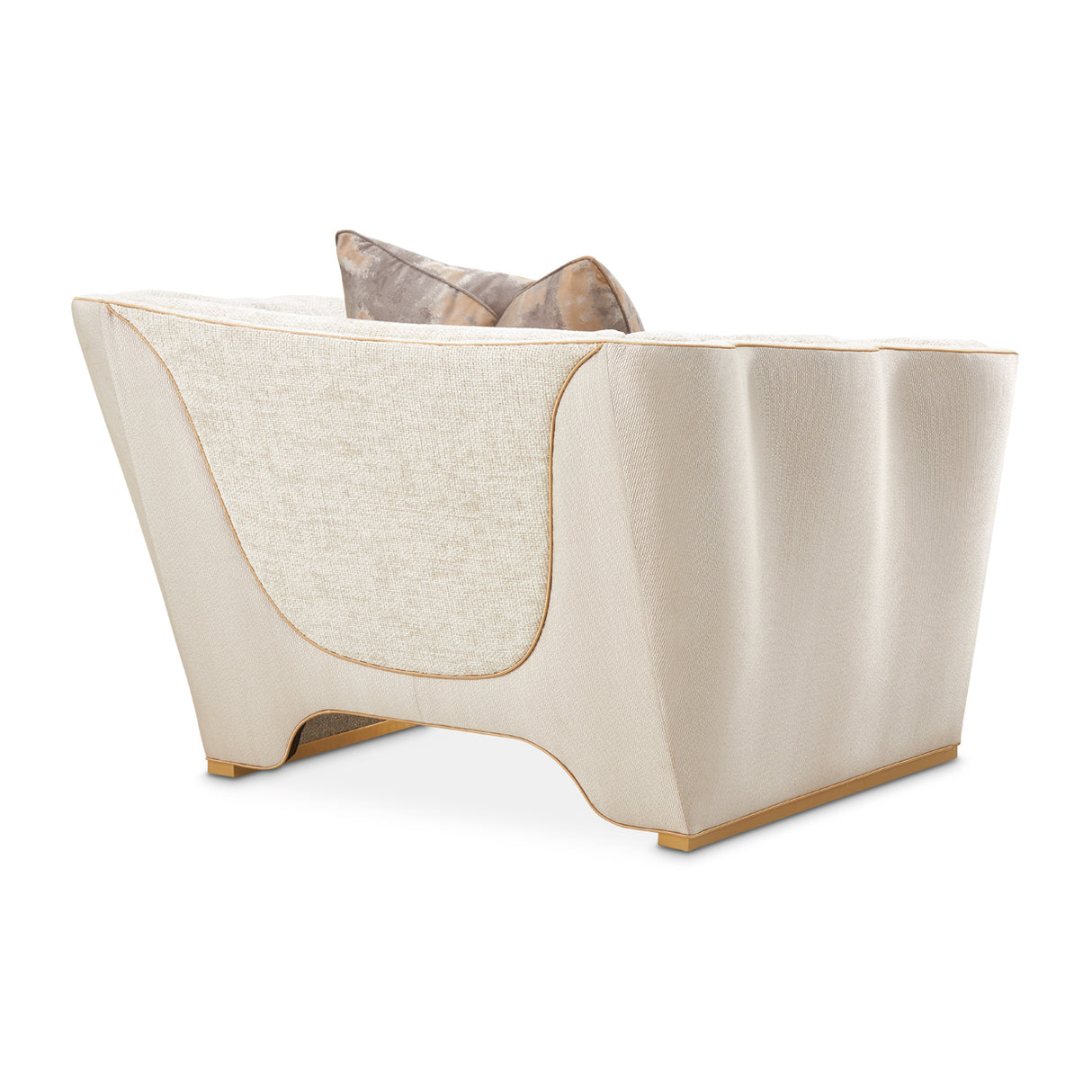 La Terrazza Light Champagne Matching Chair Cappuccino Light Champagne from Michael Amini - Luna Furniture