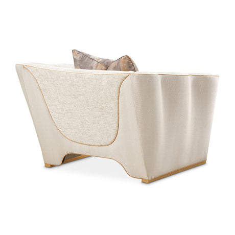 La Terrazza Light Champagne Matching Chair Cappuccino Light Champagne from Michael Amini - Luna Furniture