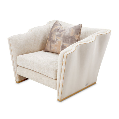 La Terrazza Light Champagne Matching Chair Cappuccino Light Champagne from Michael Amini - Luna Furniture