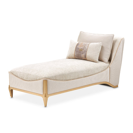 La Terrazza Light Champagne Chaise Cappuccino Light Champagne from Michael Amini - Luna Furniture