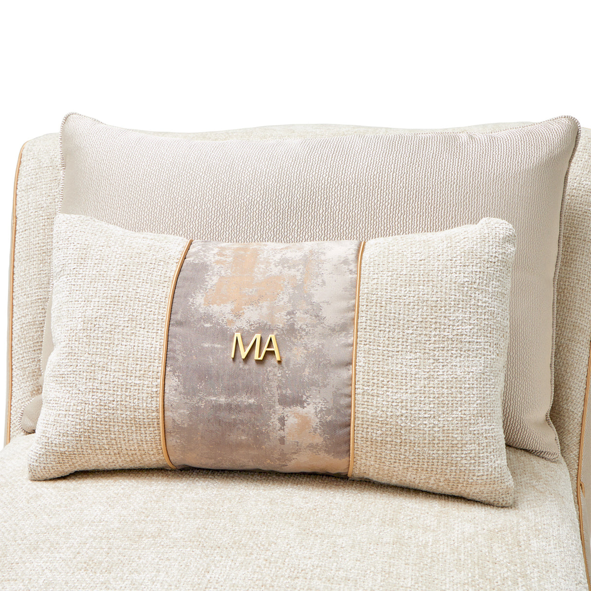 La Terrazza Light Champagne Chaise Cappuccino Light Champagne from Michael Amini - Luna Furniture