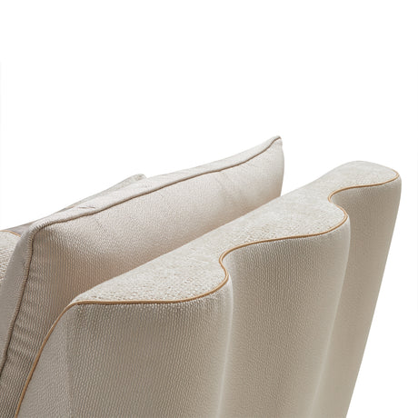 La Terrazza Light Champagne Chaise Cappuccino Light Champagne from Michael Amini - Luna Furniture