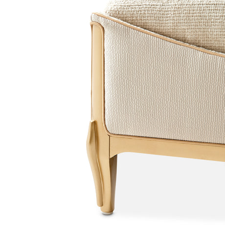 La Terrazza Light Champagne Chaise Cappuccino Light Champagne from Michael Amini - Luna Furniture