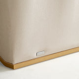 La Terrazza Light Champagne Chaise Cappuccino Light Champagne from Michael Amini - Luna Furniture