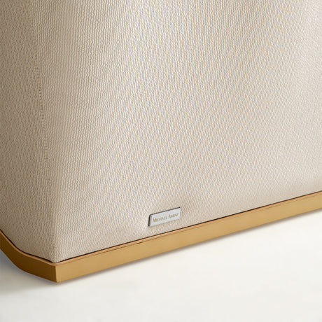 La Terrazza Light Champagne Chaise Cappuccino Light Champagne from Michael Amini - Luna Furniture