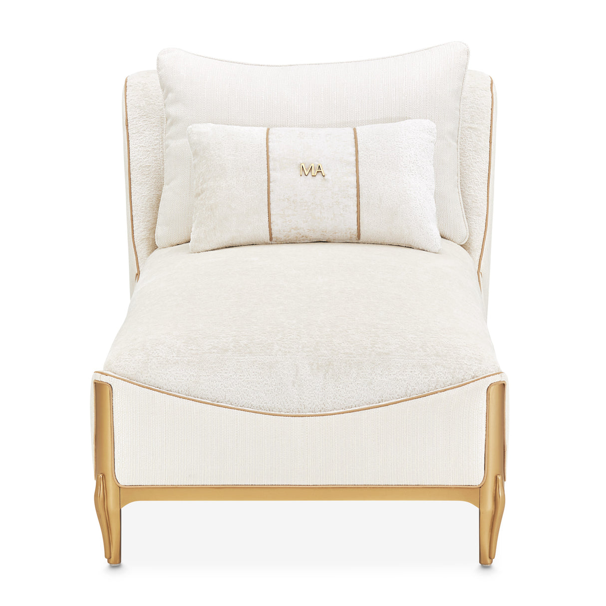 La Terrazza Light Champagne Chaise Starlight Light Champagne from Michael Amini - Luna Furniture