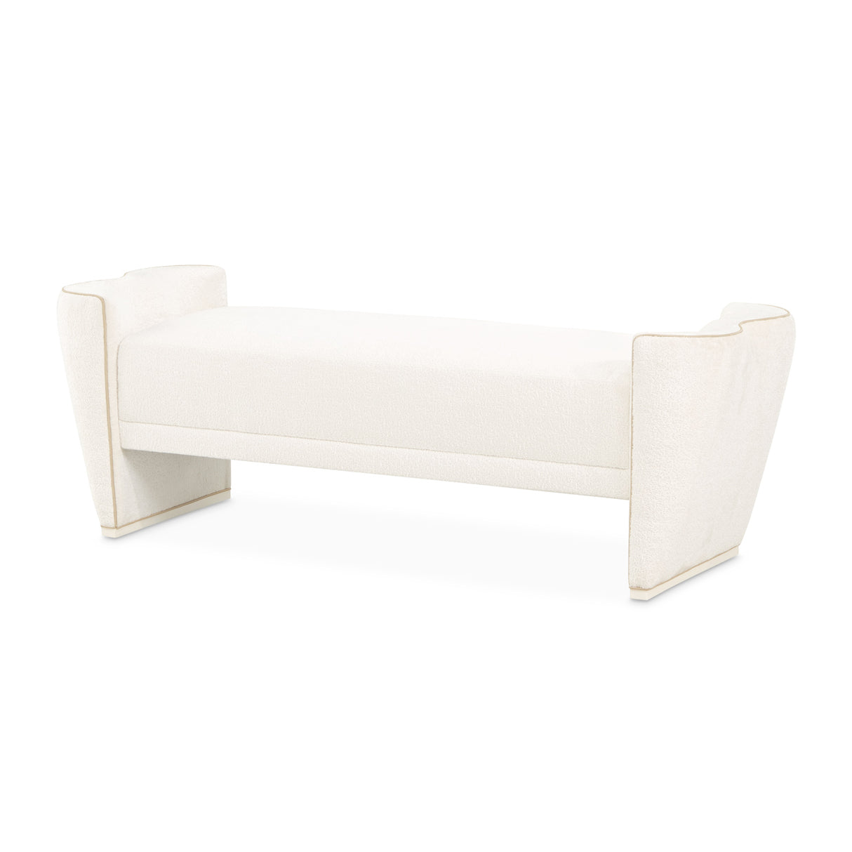 La Terrazza Creamy Pearl Bed Bench from Michael Amini - Luna Furniture
