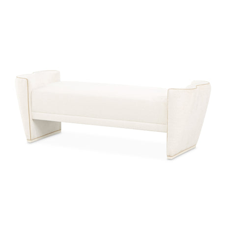 La Terrazza Creamy Pearl Bed Bench from Michael Amini - Luna Furniture