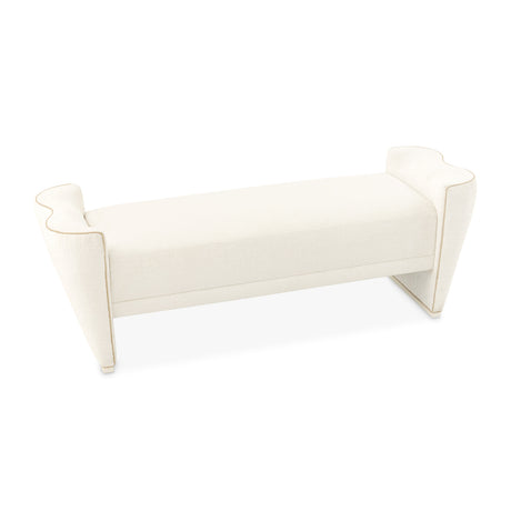 La Terrazza Creamy Pearl Bed Bench from Michael Amini - Luna Furniture