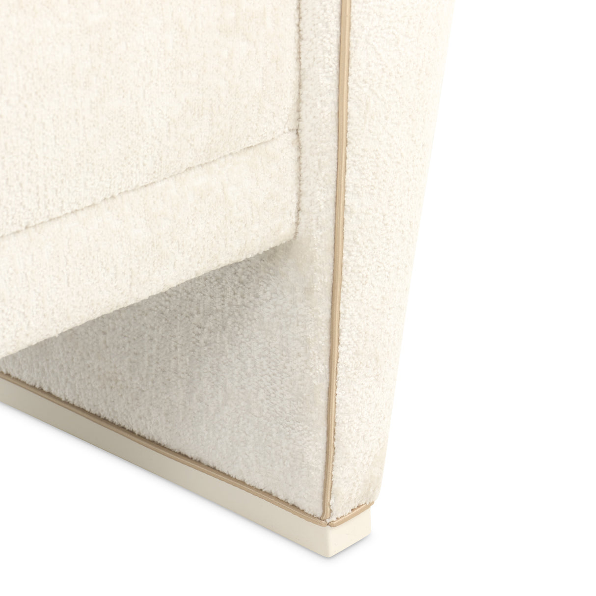 La Terrazza Creamy Pearl Bed Bench from Michael Amini - Luna Furniture