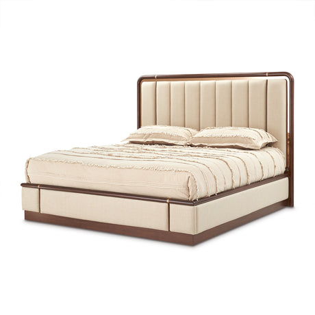 Mason Park Umber Lift Up Storage Bed from Michael Amini - Luna Furniture