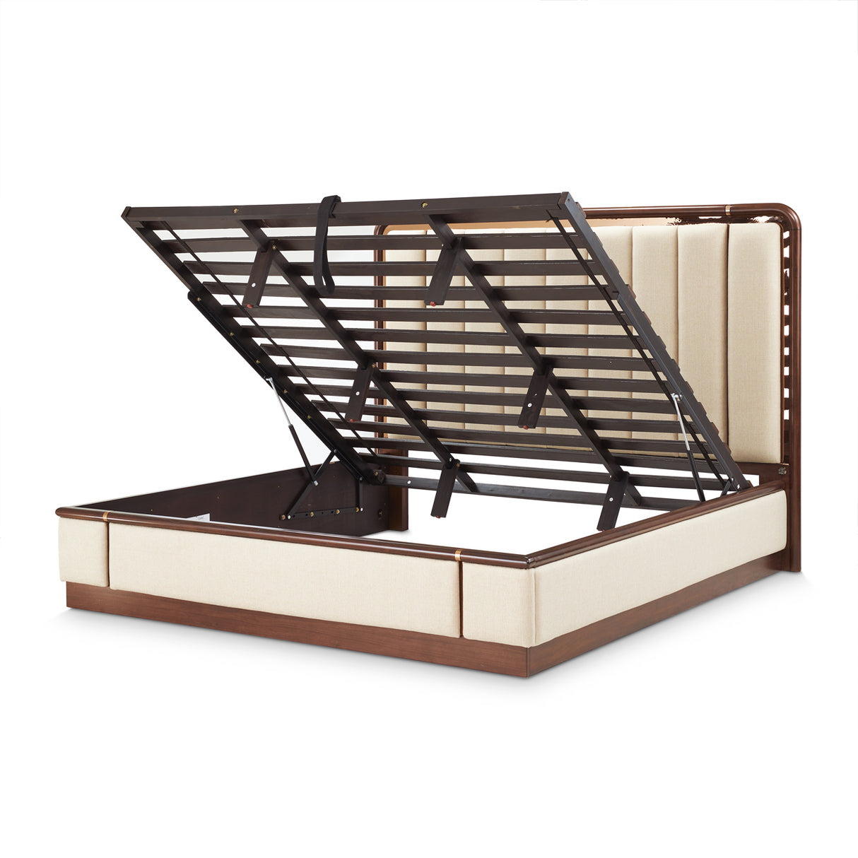 Mason Park Umber Lift Up Storage Bed from Michael Amini - Luna Furniture