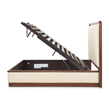 Mason Park Umber Lift Up Storage Bed from Michael Amini - Luna Furniture