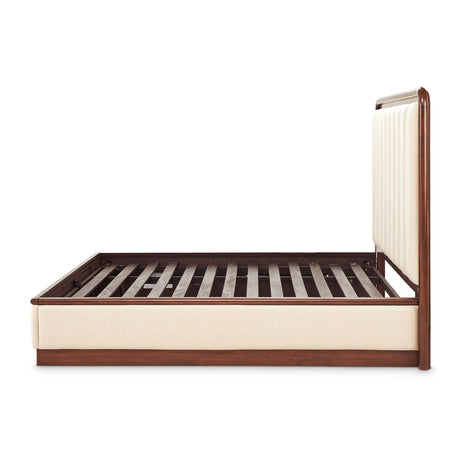 Mason Park Umber Queen Platform Bed W/lift Mechanism & Slats (4pc) from Michael Amini - Luna Furniture