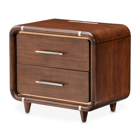 Mason Park Umber Nightstand With Led Lighting from Michael Amini - Luna Furniture