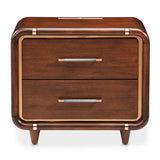 Mason Park Umber Nightstand With Led Lighting from Michael Amini - Luna Furniture