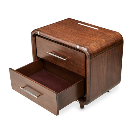 Mason Park Umber Nightstand With Led Lighting from Michael Amini - Luna Furniture