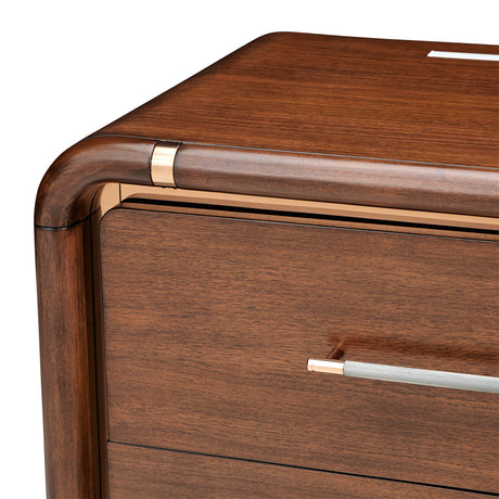 Mason Park Umber Nightstand With Led Lighting from Michael Amini - Luna Furniture