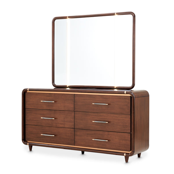 Mason Park Umber Dresser With Mirror