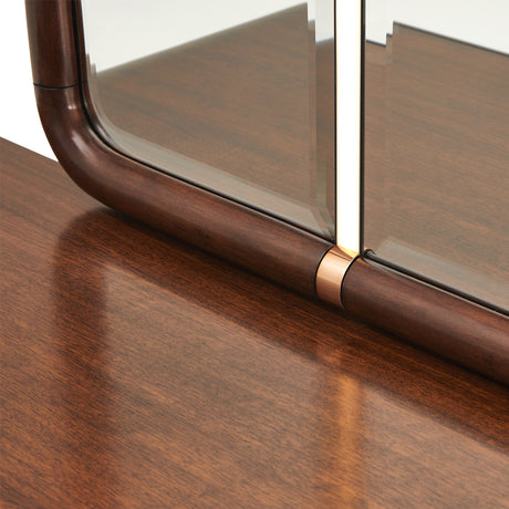 Mason Park Umber Dresser Mirror With Led Lighting from Michael Amini - Luna Furniture