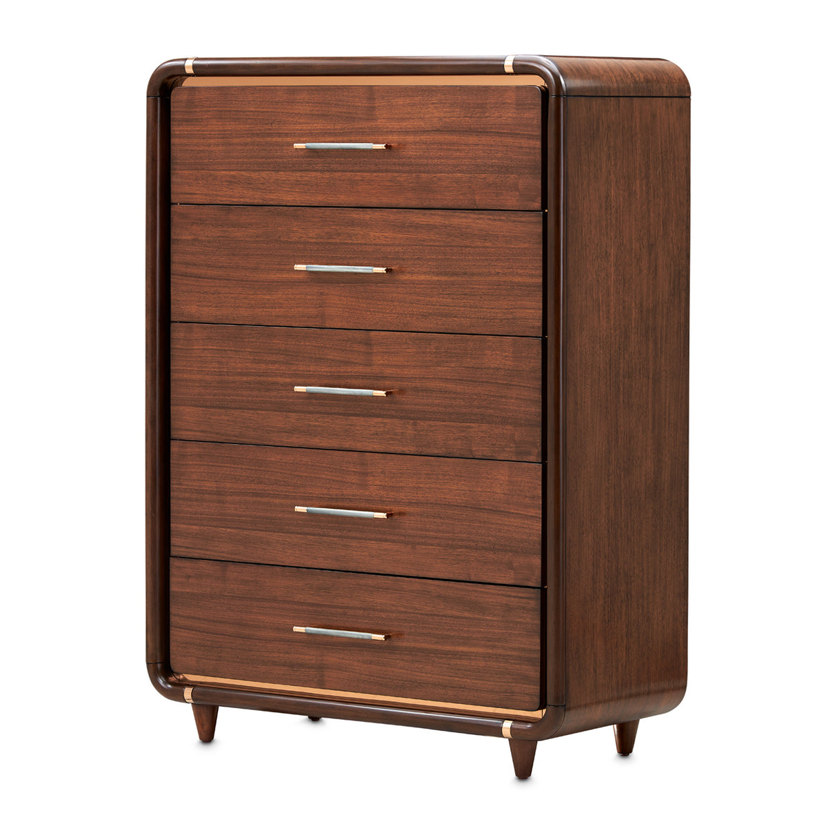 Mason Park Umber 5-drawer Chest from Michael Amini - Luna Furniture