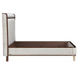 Houston Walnut Eastern King Channel Tufted Panel Bed 3pc from Michael Amini - Luna Furniture