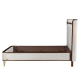 Houston Walnut Eastern King Channel Tufted Panel Bed 3pc from Michael Amini - Luna Furniture