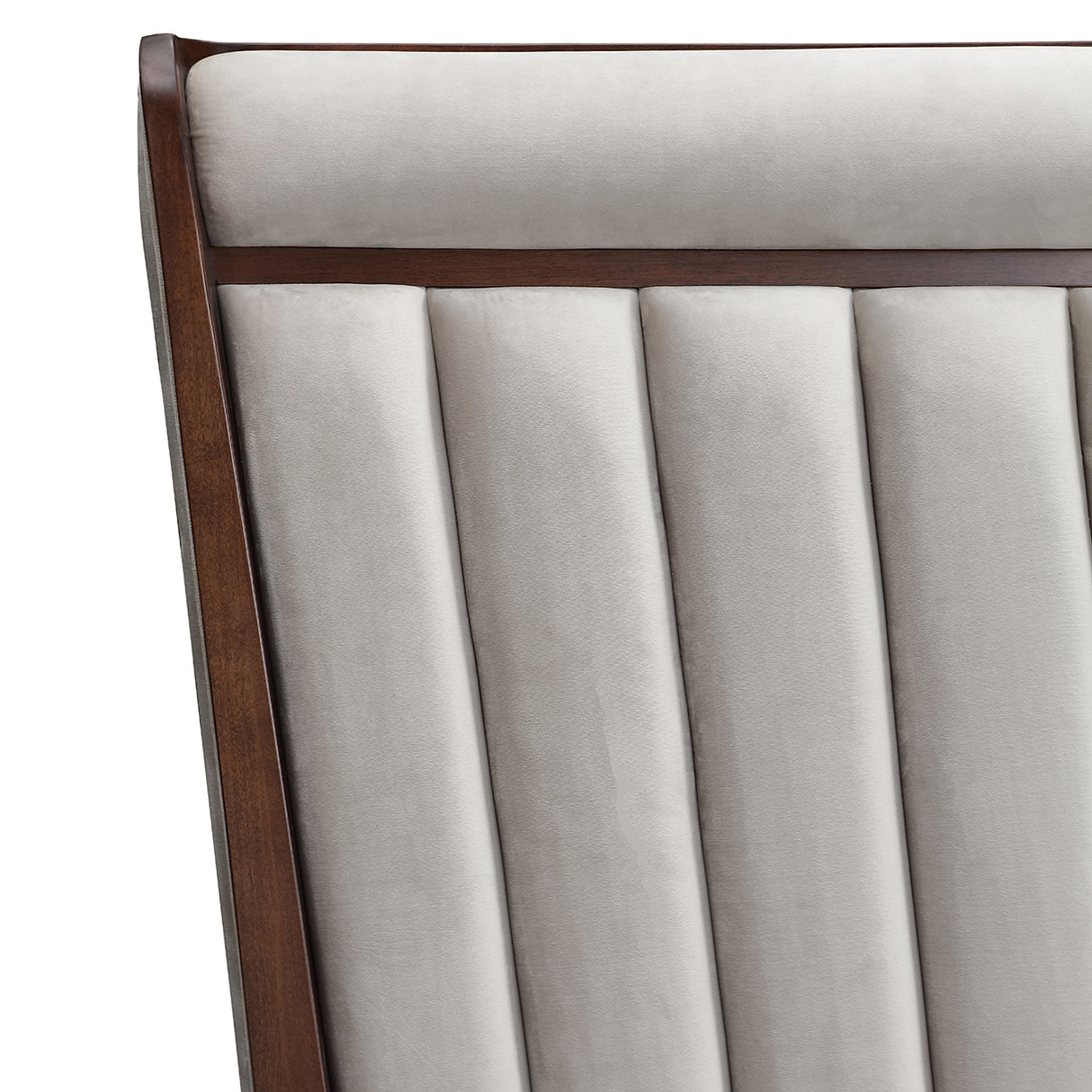 Houston Walnut Eastern King Channel Tufted Panel Bed 3pc from Michael Amini - Luna Furniture