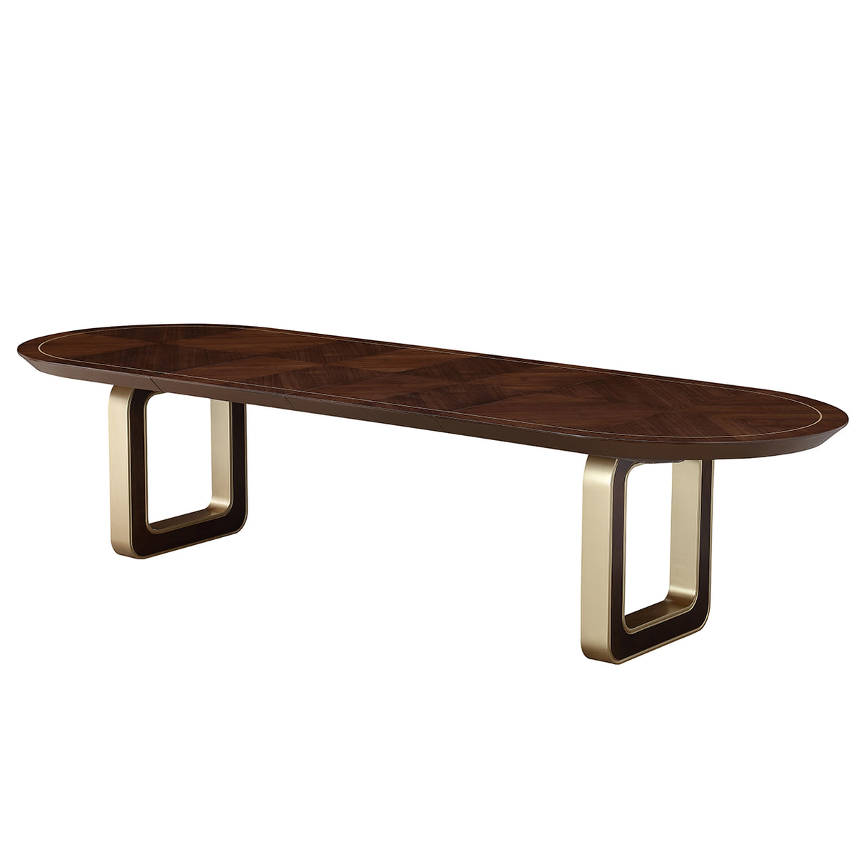Houston Walnut Oval Dining Table from Michael Amini - Luna Furniture