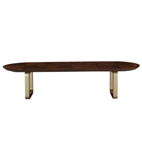 Houston Walnut Oval Dining Table from Michael Amini - Luna Furniture