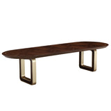 Houston Walnut Oval Dining Table from Michael Amini - Luna Furniture