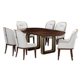 Houston Walnut Oval Dining Table from Michael Amini - Luna Furniture